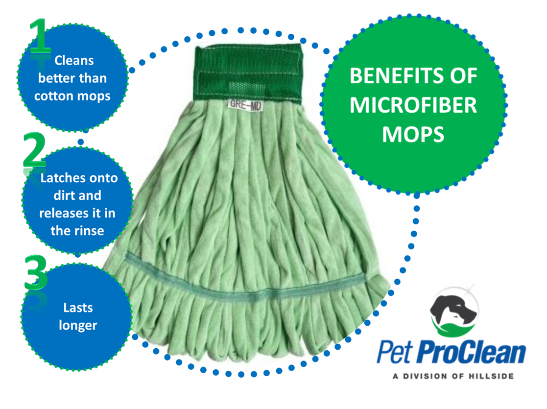 Stop using cotton mops!  Microfiber mops are a better choice.